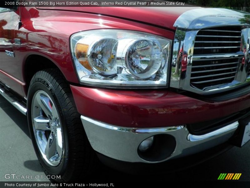 Inferno Red Crystal Pearl / Medium Slate Gray 2008 Dodge Ram 1500 Big Horn Edition Quad Cab