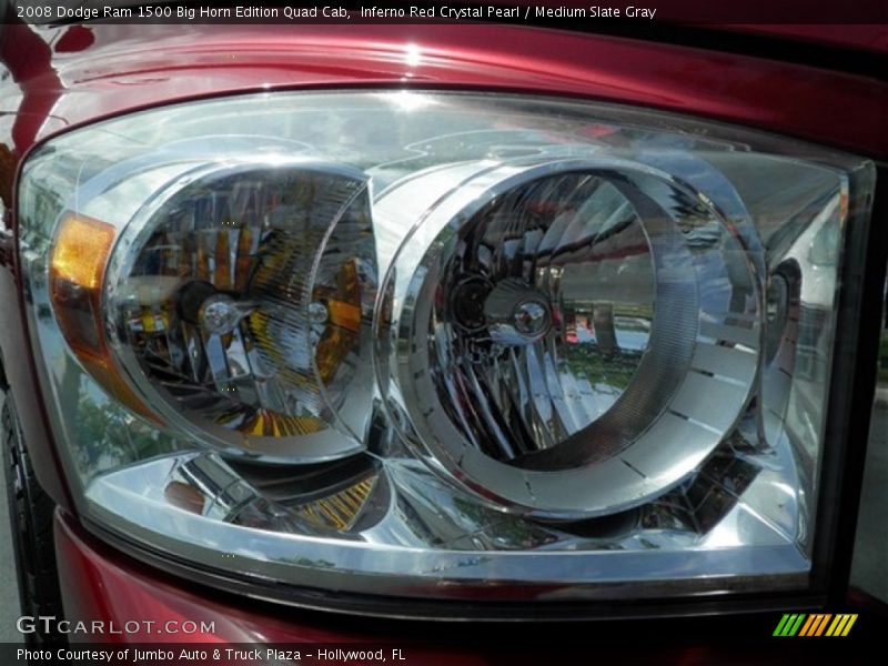 Inferno Red Crystal Pearl / Medium Slate Gray 2008 Dodge Ram 1500 Big Horn Edition Quad Cab
