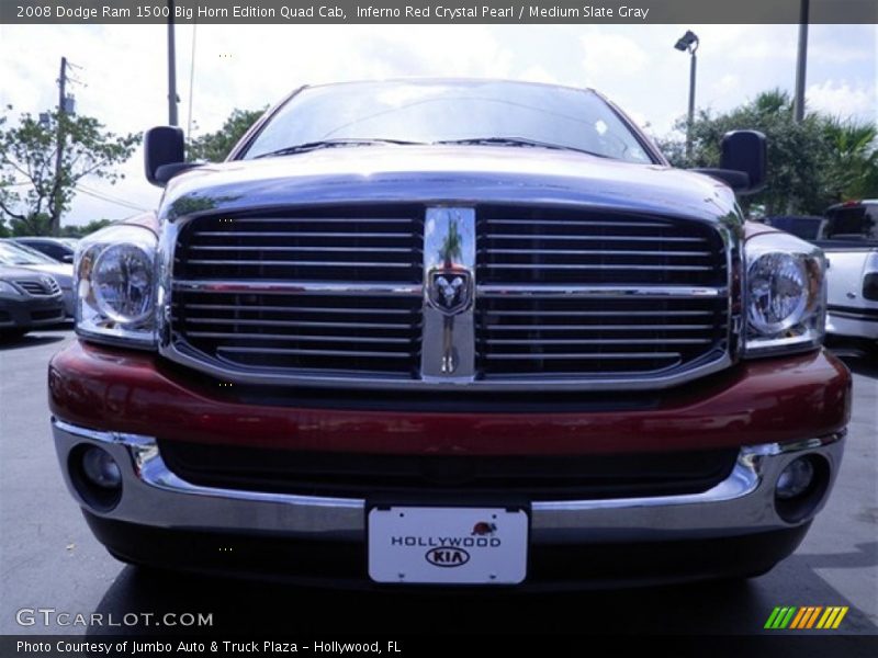Inferno Red Crystal Pearl / Medium Slate Gray 2008 Dodge Ram 1500 Big Horn Edition Quad Cab