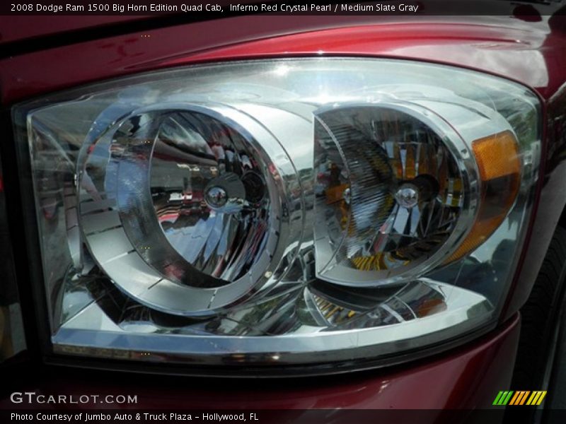 Inferno Red Crystal Pearl / Medium Slate Gray 2008 Dodge Ram 1500 Big Horn Edition Quad Cab