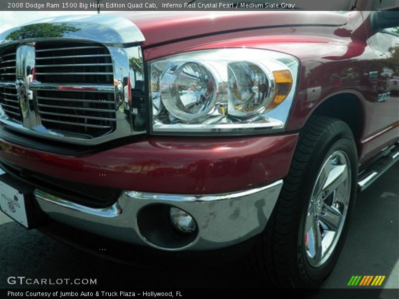 Inferno Red Crystal Pearl / Medium Slate Gray 2008 Dodge Ram 1500 Big Horn Edition Quad Cab