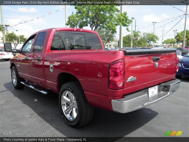 Inferno Red Crystal Pearl / Medium Slate Gray 2008 Dodge Ram 1500 Big Horn Edition Quad Cab