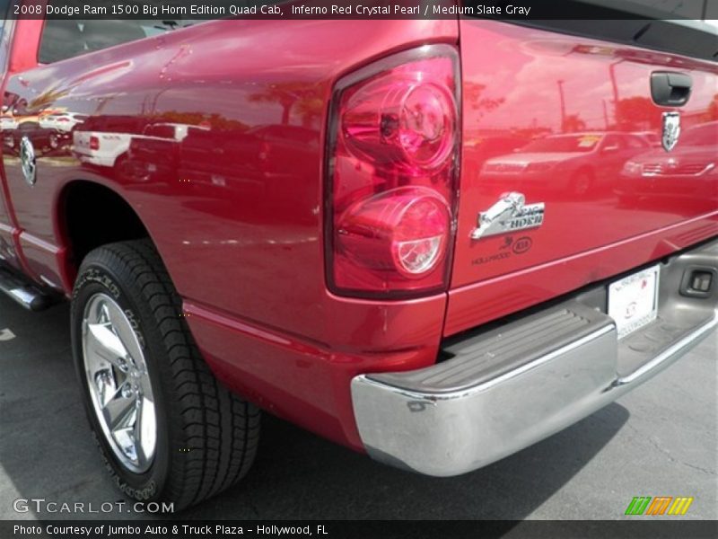 Inferno Red Crystal Pearl / Medium Slate Gray 2008 Dodge Ram 1500 Big Horn Edition Quad Cab