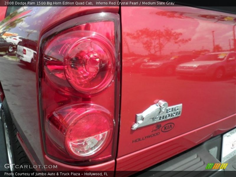 Inferno Red Crystal Pearl / Medium Slate Gray 2008 Dodge Ram 1500 Big Horn Edition Quad Cab