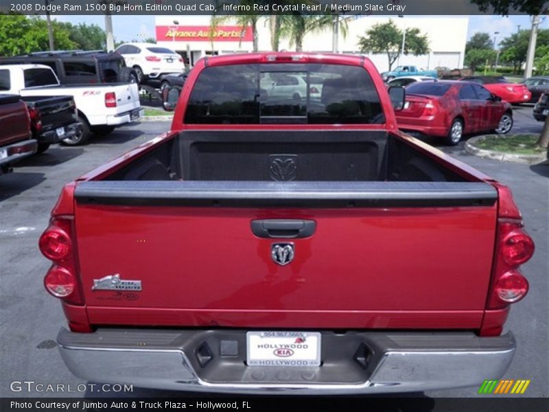 Inferno Red Crystal Pearl / Medium Slate Gray 2008 Dodge Ram 1500 Big Horn Edition Quad Cab