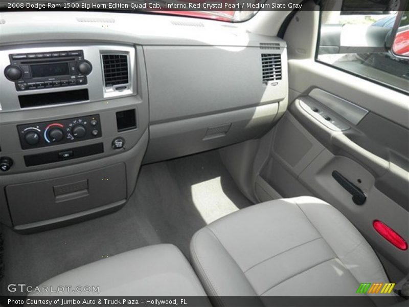 Inferno Red Crystal Pearl / Medium Slate Gray 2008 Dodge Ram 1500 Big Horn Edition Quad Cab