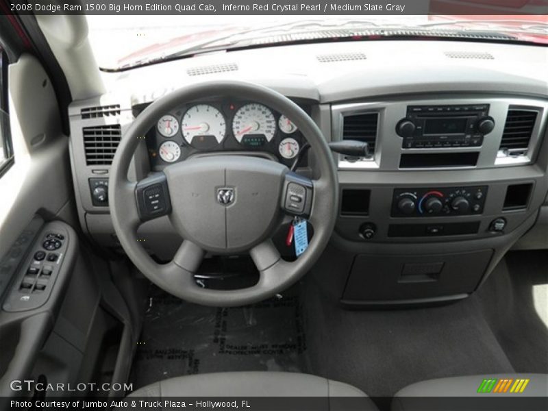 Inferno Red Crystal Pearl / Medium Slate Gray 2008 Dodge Ram 1500 Big Horn Edition Quad Cab