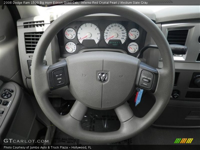 Inferno Red Crystal Pearl / Medium Slate Gray 2008 Dodge Ram 1500 Big Horn Edition Quad Cab