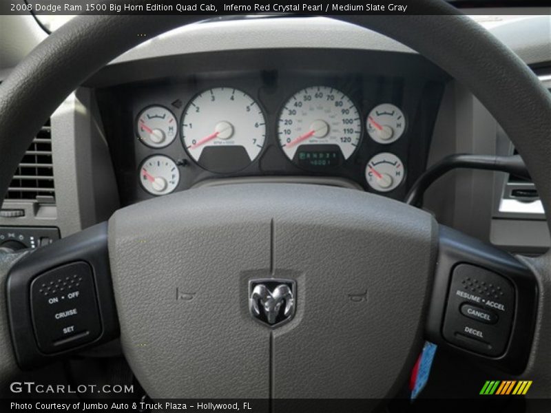 Inferno Red Crystal Pearl / Medium Slate Gray 2008 Dodge Ram 1500 Big Horn Edition Quad Cab