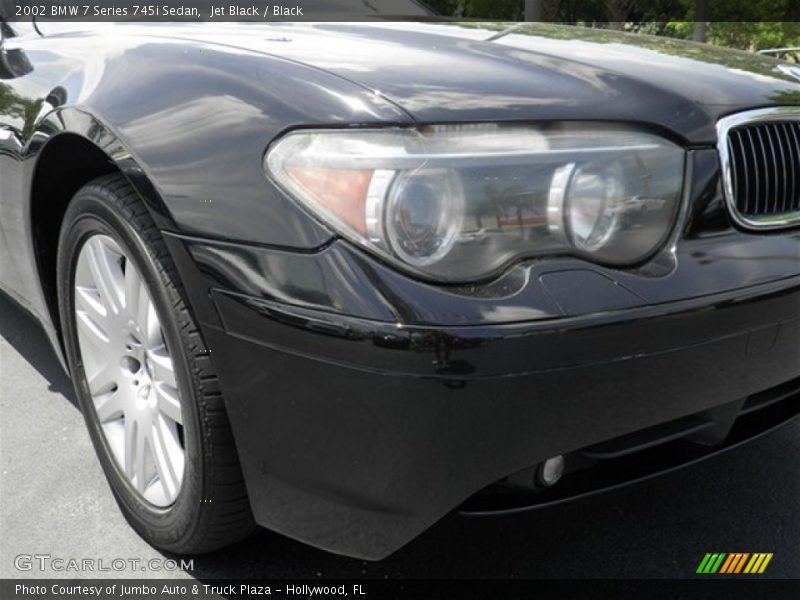 Jet Black / Black 2002 BMW 7 Series 745i Sedan