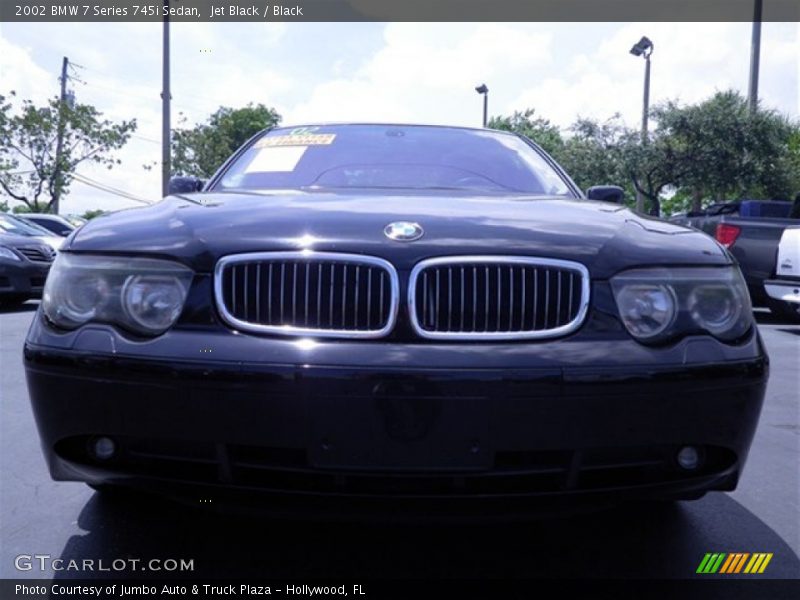 Jet Black / Black 2002 BMW 7 Series 745i Sedan