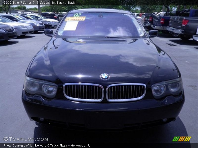 Jet Black / Black 2002 BMW 7 Series 745i Sedan