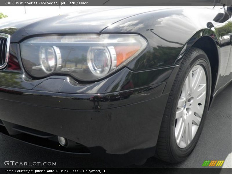 Jet Black / Black 2002 BMW 7 Series 745i Sedan