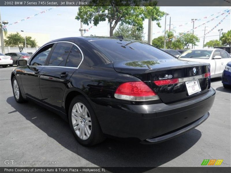 Jet Black / Black 2002 BMW 7 Series 745i Sedan