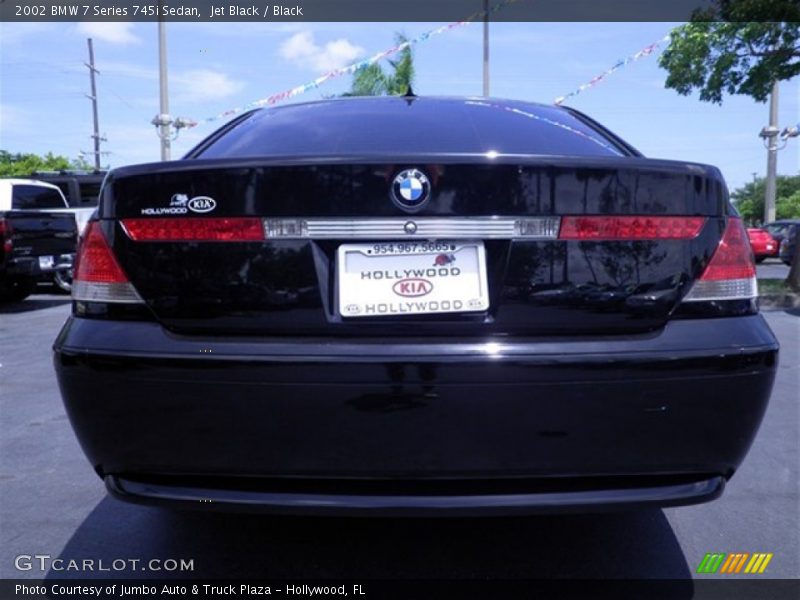 Jet Black / Black 2002 BMW 7 Series 745i Sedan