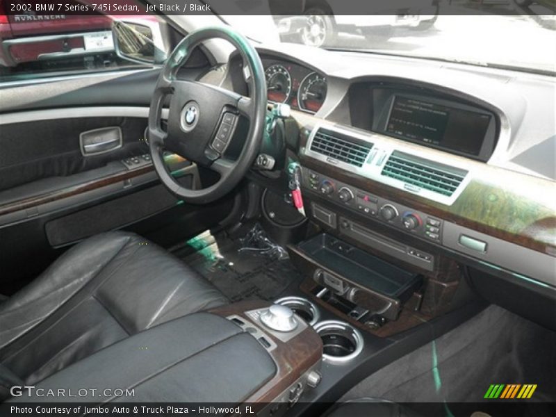Jet Black / Black 2002 BMW 7 Series 745i Sedan