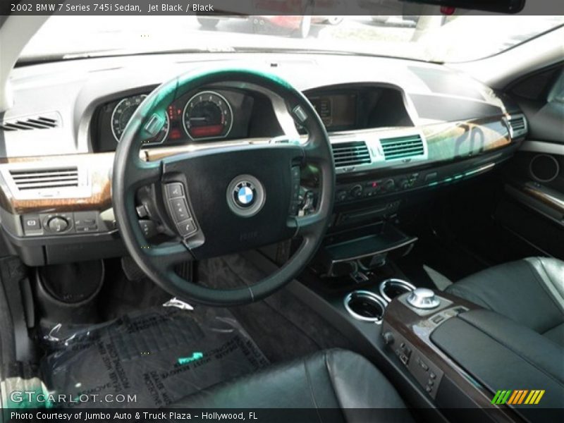 Jet Black / Black 2002 BMW 7 Series 745i Sedan