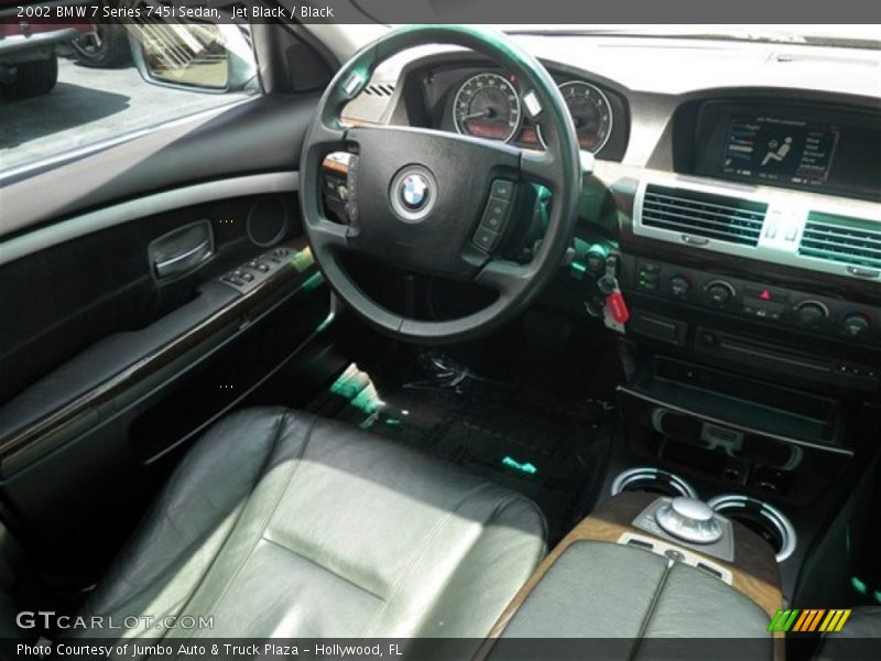 Jet Black / Black 2002 BMW 7 Series 745i Sedan