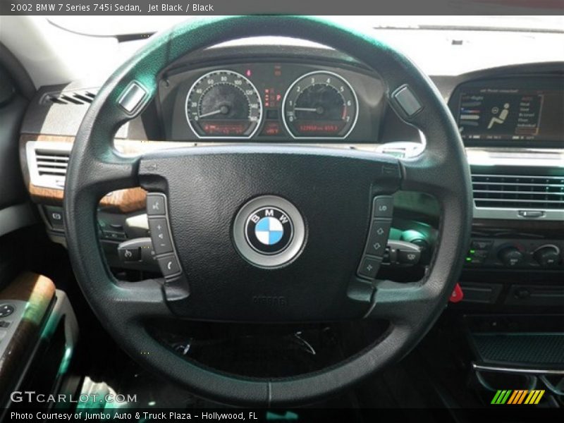 Jet Black / Black 2002 BMW 7 Series 745i Sedan