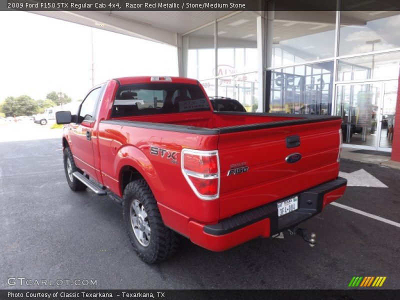 Razor Red Metallic / Stone/Medium Stone 2009 Ford F150 STX Regular Cab 4x4