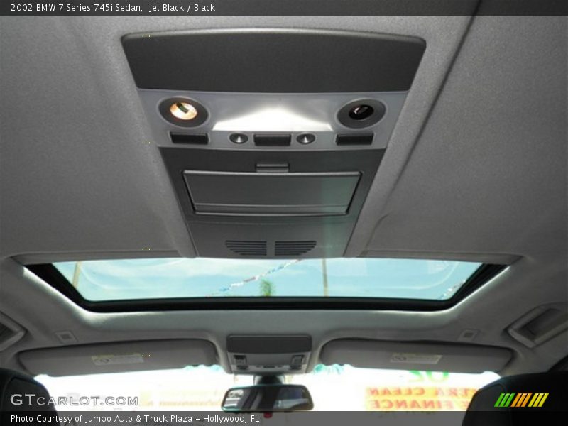 Jet Black / Black 2002 BMW 7 Series 745i Sedan