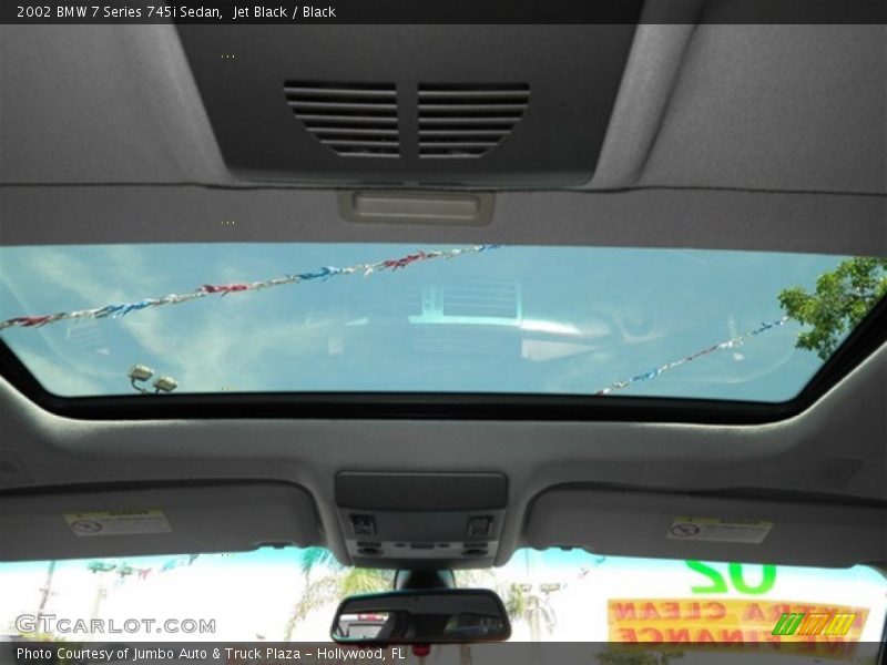 Jet Black / Black 2002 BMW 7 Series 745i Sedan