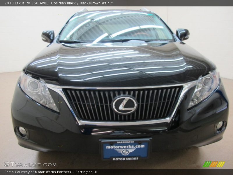 Obsidian Black / Black/Brown Walnut 2010 Lexus RX 350 AWD