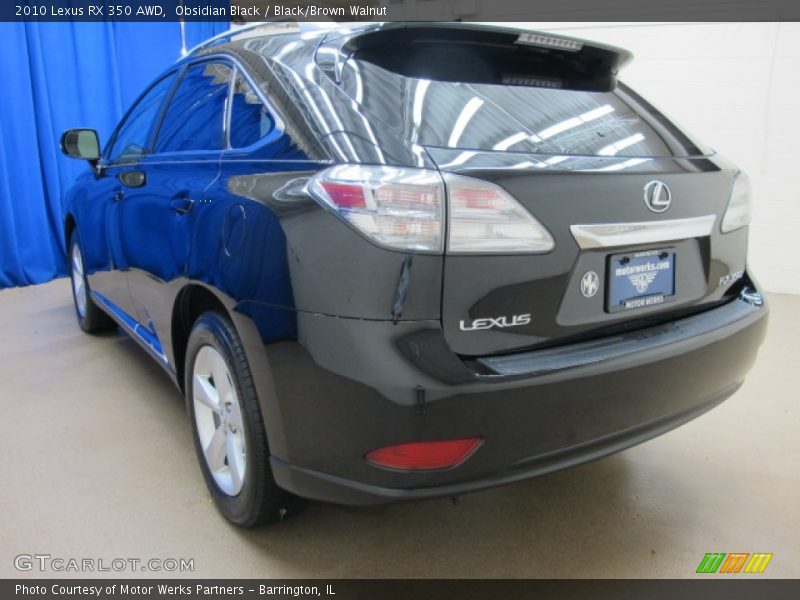 Obsidian Black / Black/Brown Walnut 2010 Lexus RX 350 AWD