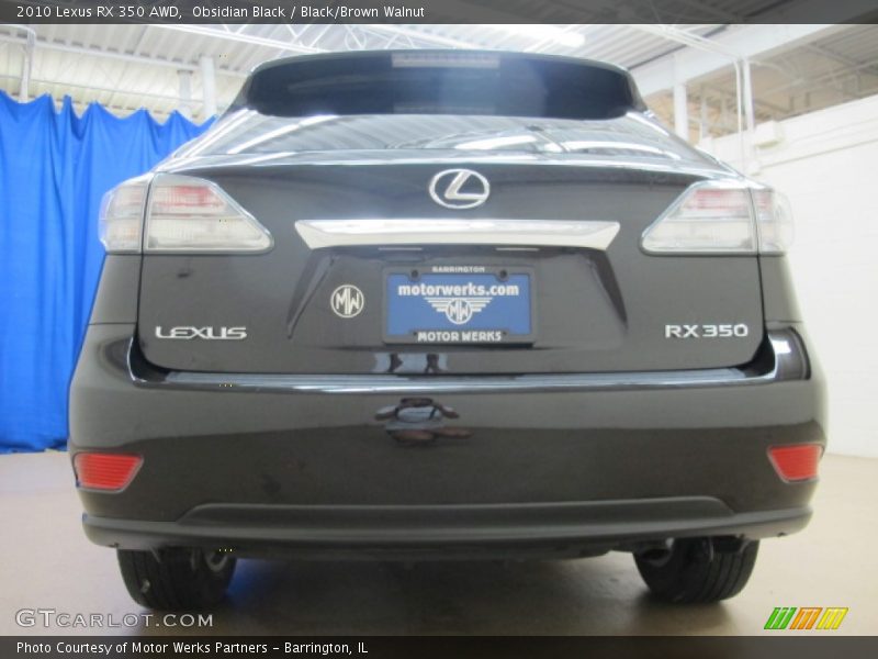 Obsidian Black / Black/Brown Walnut 2010 Lexus RX 350 AWD