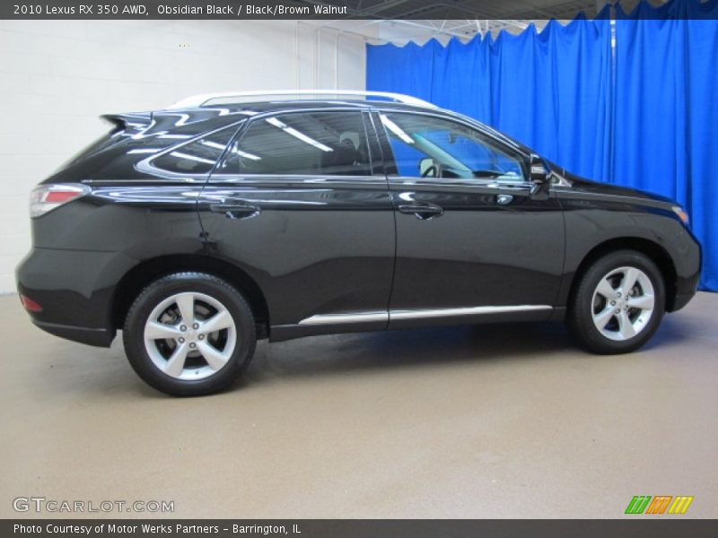 Obsidian Black / Black/Brown Walnut 2010 Lexus RX 350 AWD