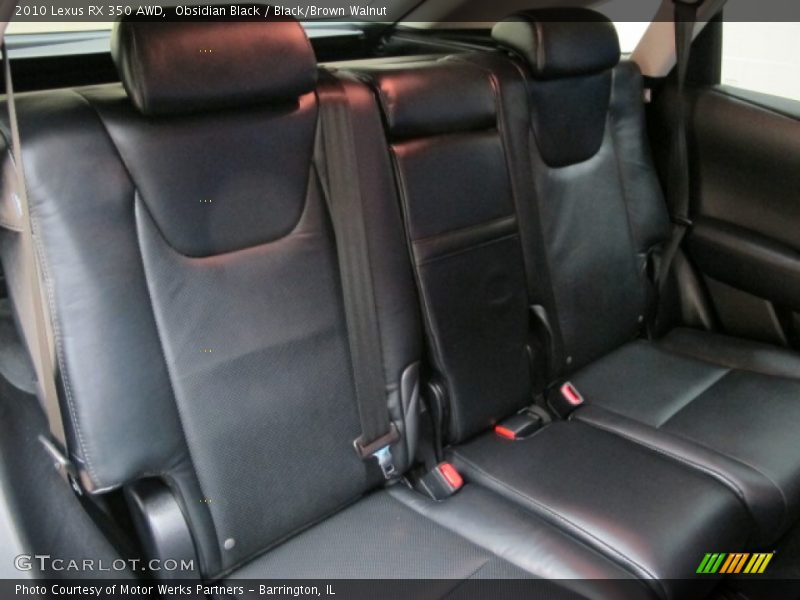 Obsidian Black / Black/Brown Walnut 2010 Lexus RX 350 AWD