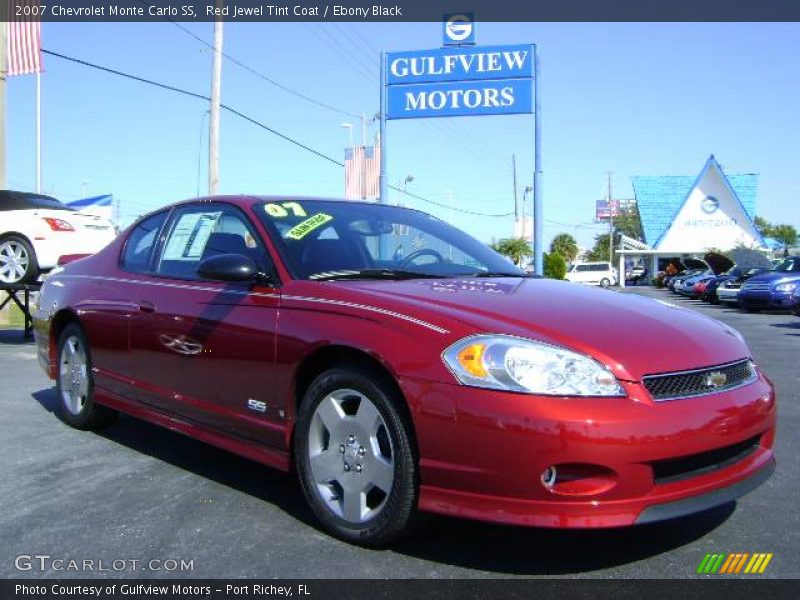 Red Jewel Tint Coat / Ebony Black 2007 Chevrolet Monte Carlo SS