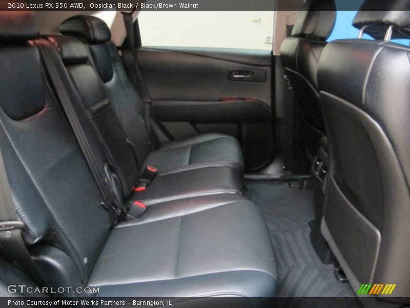 Obsidian Black / Black/Brown Walnut 2010 Lexus RX 350 AWD