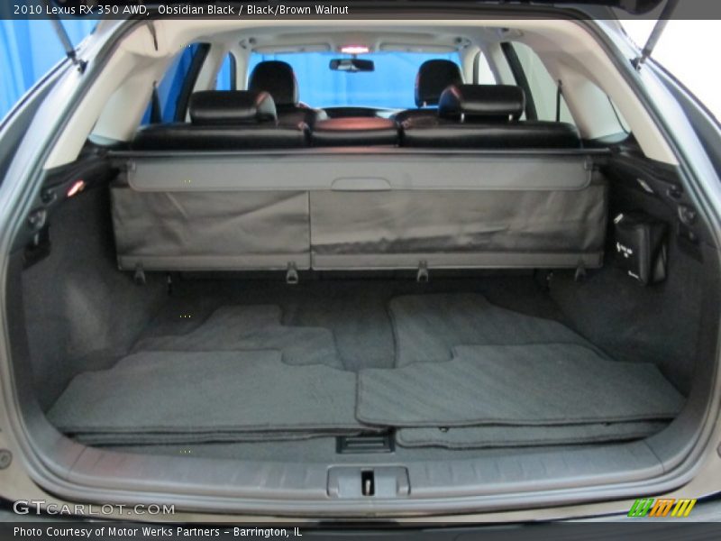 Obsidian Black / Black/Brown Walnut 2010 Lexus RX 350 AWD