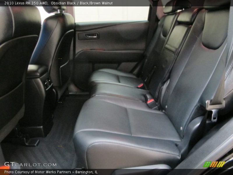 Obsidian Black / Black/Brown Walnut 2010 Lexus RX 350 AWD