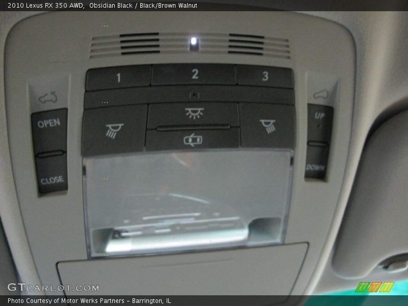 Obsidian Black / Black/Brown Walnut 2010 Lexus RX 350 AWD