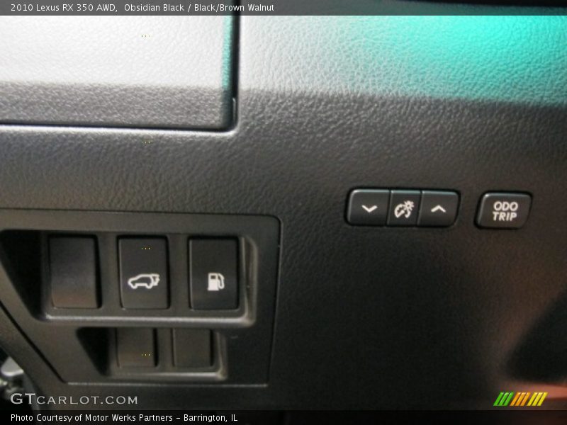 Obsidian Black / Black/Brown Walnut 2010 Lexus RX 350 AWD