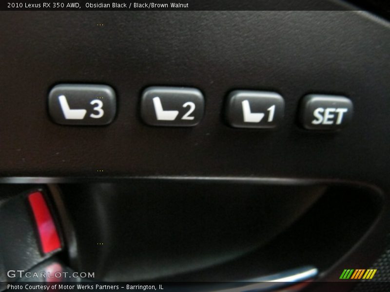 Obsidian Black / Black/Brown Walnut 2010 Lexus RX 350 AWD