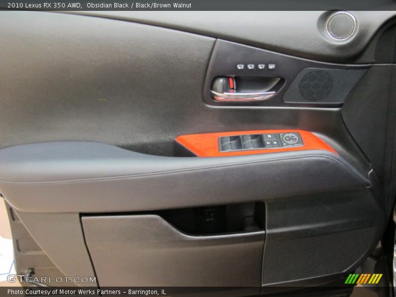 Obsidian Black / Black/Brown Walnut 2010 Lexus RX 350 AWD