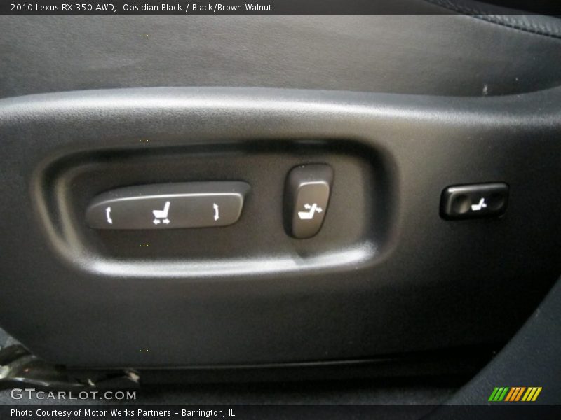 Obsidian Black / Black/Brown Walnut 2010 Lexus RX 350 AWD