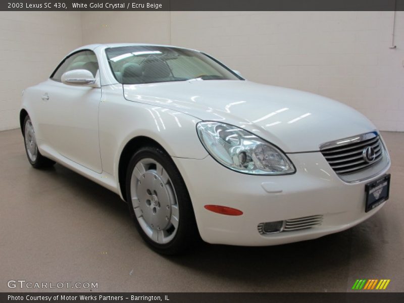 White Gold Crystal / Ecru Beige 2003 Lexus SC 430