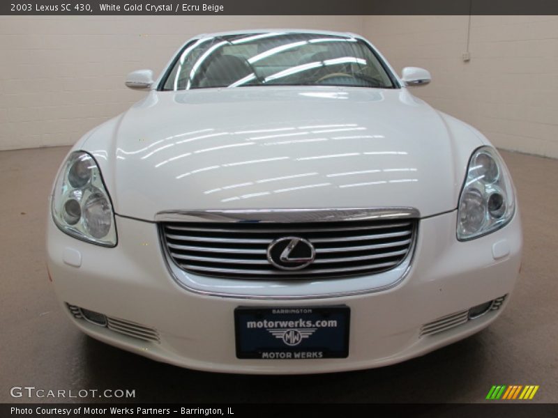 White Gold Crystal / Ecru Beige 2003 Lexus SC 430