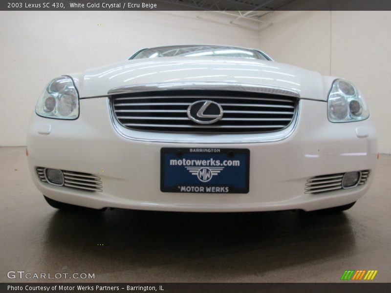 White Gold Crystal / Ecru Beige 2003 Lexus SC 430