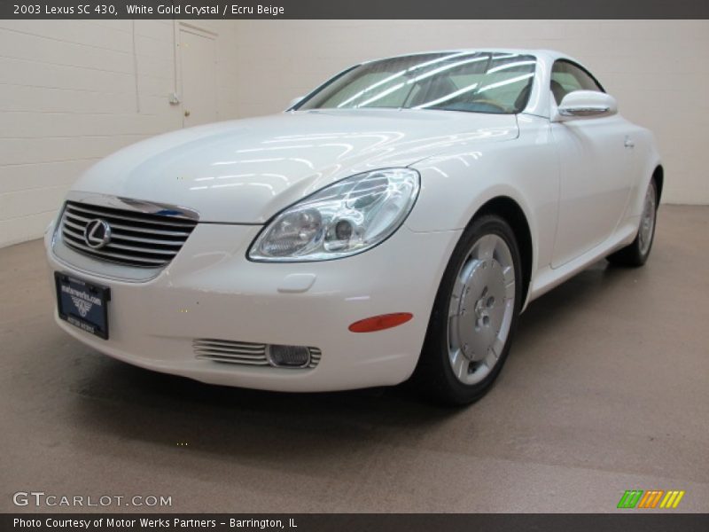 White Gold Crystal / Ecru Beige 2003 Lexus SC 430