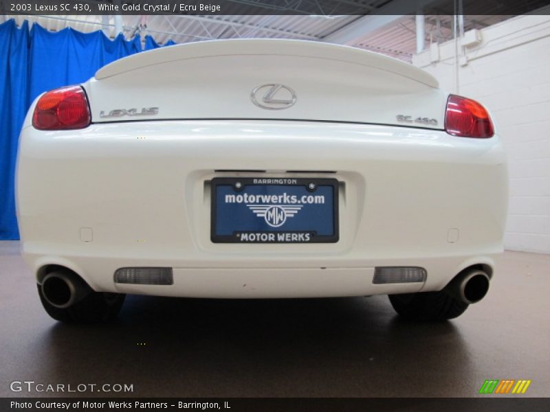 White Gold Crystal / Ecru Beige 2003 Lexus SC 430