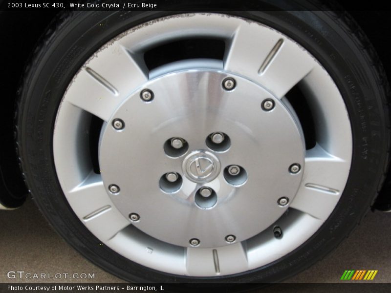 White Gold Crystal / Ecru Beige 2003 Lexus SC 430