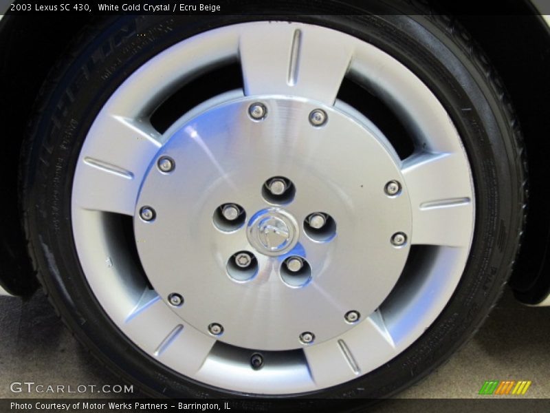 White Gold Crystal / Ecru Beige 2003 Lexus SC 430