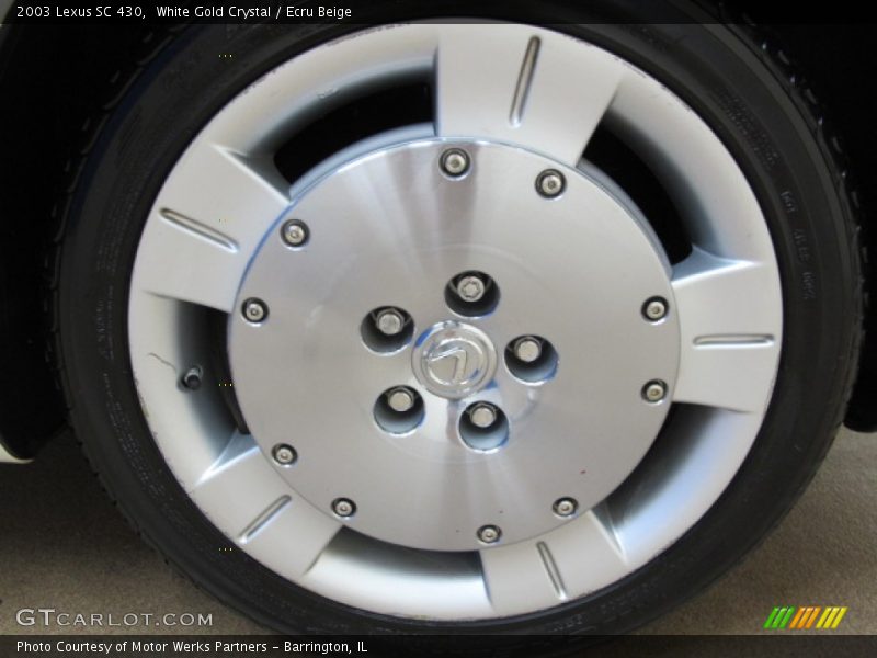 White Gold Crystal / Ecru Beige 2003 Lexus SC 430