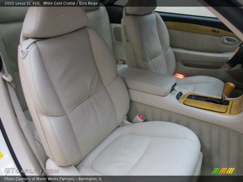 White Gold Crystal / Ecru Beige 2003 Lexus SC 430