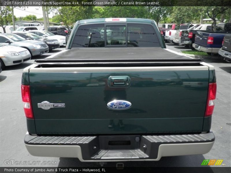 Forest Green Metallic / Castano Brown Leather 2007 Ford F150 King Ranch SuperCrew 4x4